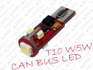 CAN BUS LED W5W T10 1x5050 + 4x1210 SMD 9-32V