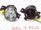 ŚWIATŁA LED DO JAZDY DZIENNEJ DRL + HALOGEN LED NISSAN ALMERA 2002 - 2007 - 7