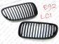 BMW E92 E93 LCI LIFT  GRILL CZARNY BLACK MAT NERKI - 5