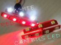 CAN BUS LED W5W T10 7 5050 SMD 12V RED / WHITE
