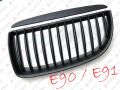 BMW E90 E91  GRILL SEDAN TOURING CZARNY BLACK MATT NERKI